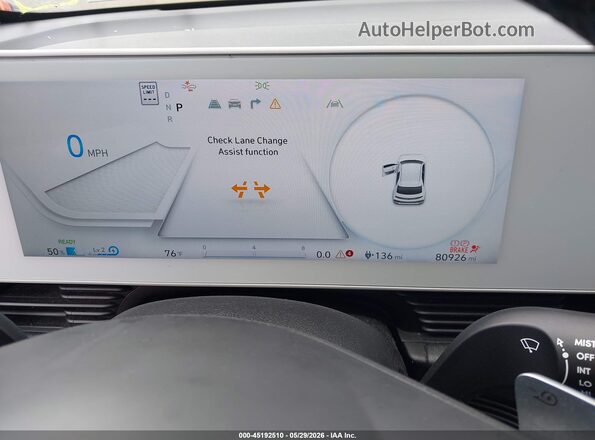 KM8KNDAF7PU232842 2023 HYUNDAI IONIQ 5 Silver Widok tylnych siedzeń