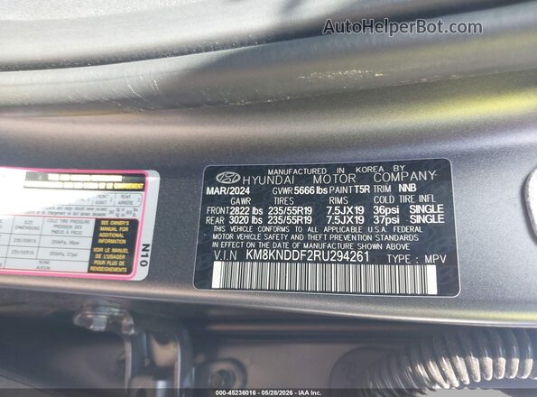 KM8KNDDF2RU294261 2024 HYUNDAI IONIQ 5 Gray Engine compartment view