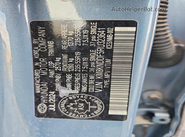 KM8KNDDF5RU323641 2024 HYUNDAI IONIQ Blue Engine compartment view