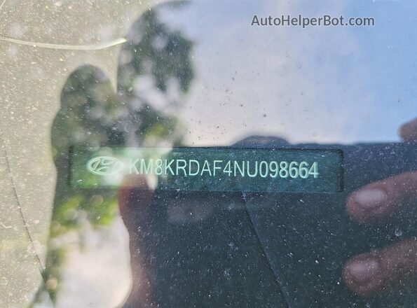 KM8KRDAF4NU098664 2022 HYUNDAI IONIQ Silver Vista del compartimento del motor