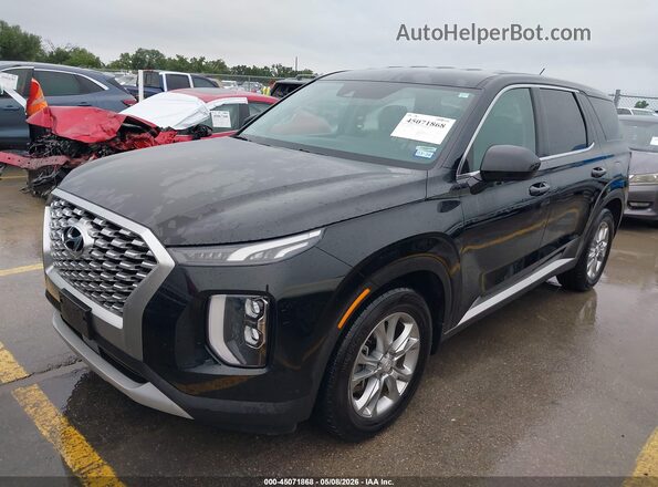 KM8R14HE7MU293143 2021 HYUNDAI PALISADE Black წინა მარცხენა ხედი სამი მეოთხედიდან