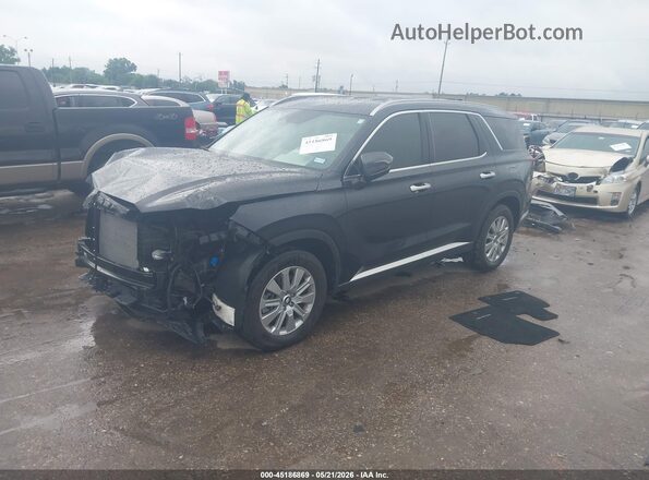 KM8R24GE0SU824338 2025 HYUNDAI PALISADE Black Առջևի ձախ երեք քառորդ տեսարան