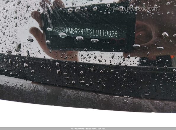 KM8R24HE2LU119928 2020 HYUNDAI PALISADE White Vista del compartimento del motor
