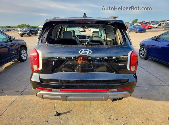 KM8R2DGE4RU716265 2024 HYUNDAI PALISADE Black Widok z tyłu