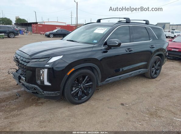 KM8R34GE4RU699738 2024 HYUNDAI PALISADE Black Առջևի ձախ երեք քառորդ տեսարան