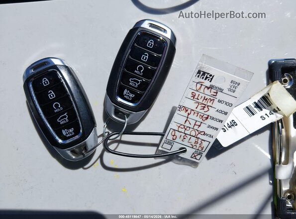 KM8R34HEXNU387318 2022 HYUNDAI PALISADE White Widok deski rozdzielczej