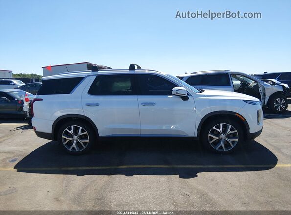 KM8R34HEXNU387318 2022 HYUNDAI PALISADE White Widok wnętrza z tyłu