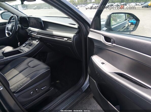 KM8R3DGE5PU559355 2023 HYUNDAI PALISADE Blue Вид салону спереду