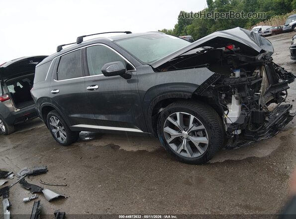 KM8R3DHE9LU100385 2020 HYUNDAI PALISADE Gray Widok wnętrza 360 stopni