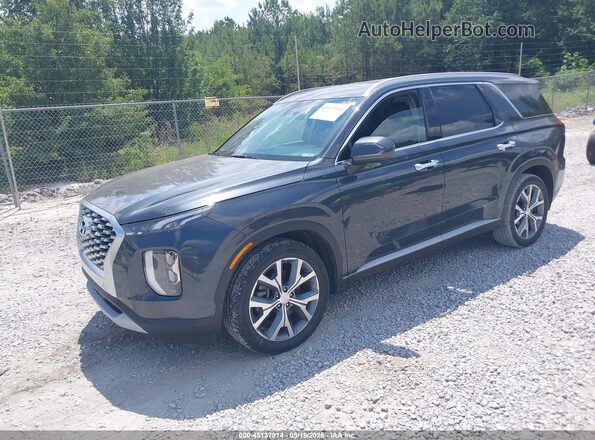 KM8R44HE0LU084218 2020 HYUNDAI PALISADE Gray წინა მარცხენა ხედი სამი მეოთხედიდან