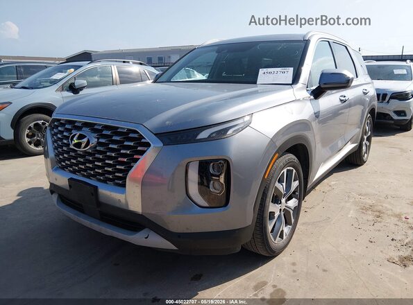 KM8R44HE1LU078119 2020 HYUNDAI PALISADE Silver Առջևի ձախ երեք քառորդ տեսարան