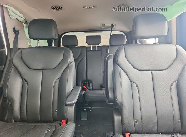KM8R44HE1MU172907 2021 HYUNDAI PALISADE Gray Rear seats view