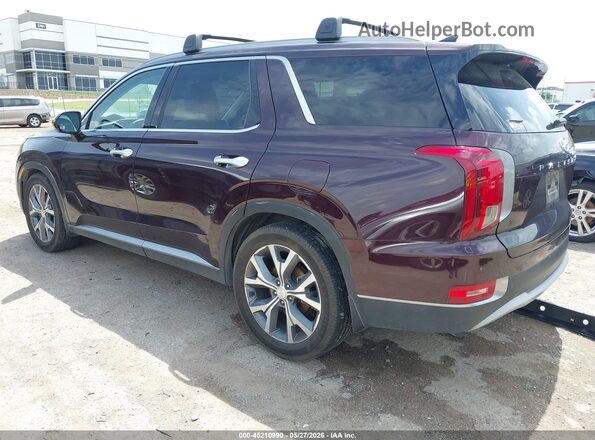 KM8R44HE3LU037622 2020 HYUNDAI PALISADE Burgundy Tył lewy