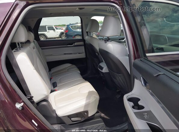 KM8R44HE3LU037622 2020 HYUNDAI PALISADE Burgundy Widok naklejki z numerem VIN
