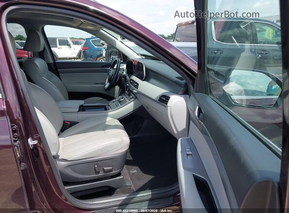 KM8R44HE3LU037622 2020 HYUNDAI PALISADE Burgundy Widok wnętrza z przodu