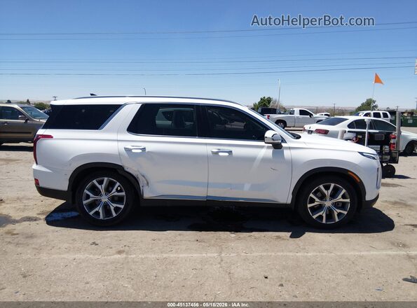KM8R44HE4MU281734 2021 HYUNDAI PALISADE White Սալոնի հետևի տեսք