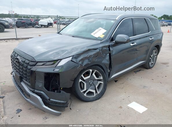 KM8R4DGE7PU577272 2023 HYUNDAI PALISADE Gray Առջևի ձախ երեք քառորդ տեսարան