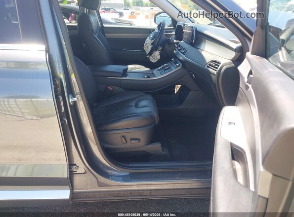 KM8R4DHE1NU353703 2022 HYUNDAI PALISADE Черный Вид салона спереди
