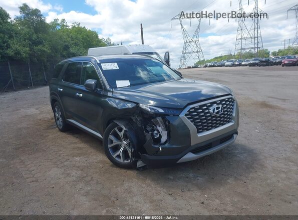 KM8R4DHE2MU320949 2021 HYUNDAI PALISADE Gray 