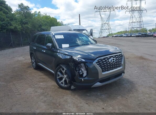 KM8R4DHE2MU320949 2021 HYUNDAI PALISADE Gray 