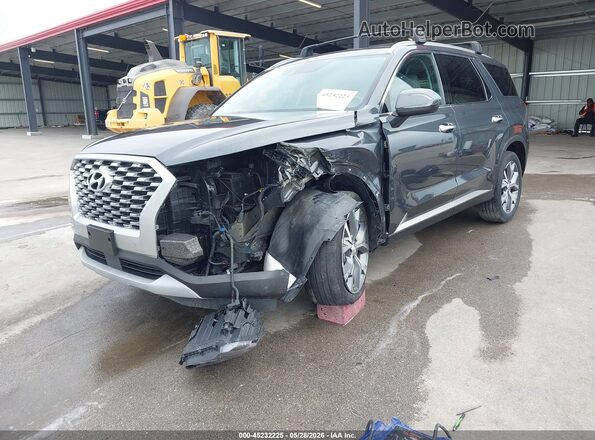 KM8R4DHE5MU191167 2021 HYUNDAI PALISADE Gray წინა ხედი