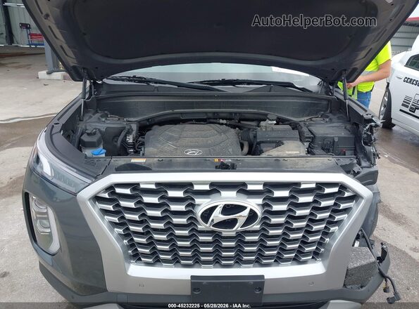 KM8R4DHE5MU191167 2021 HYUNDAI PALISADE Gray უკანა ხედი
