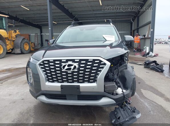 KM8R4DHE5MU191167 2021 HYUNDAI PALISADE Gray უკანა სალონის ხედი