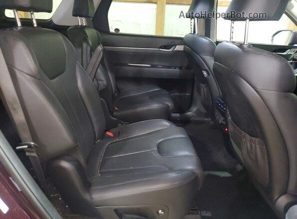 KM8R4DHE9NU397013 2022 HYUNDAI PALISADE Burgundy Rear interior view