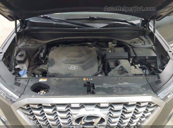 KM8R4DHEXMU306118 2021 HYUNDAI PALISADE Gray უკანა ხედი