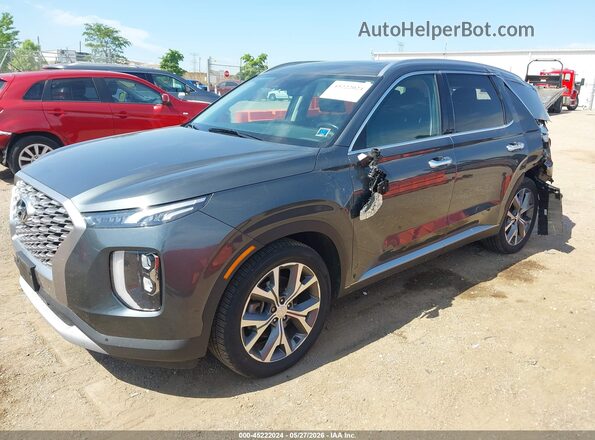 KM8R4DHEXNU408603 2022 HYUNDAI PALISADE Gray Առջևի ձախ երեք քառորդ տեսարան