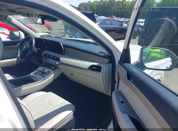 KM8R54HE1MU217874 2021 HYUNDAI PALISADE White წინა სალონის ხედი