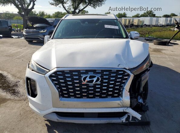 KM8R54HE3MU274948 2021 HYUNDAI PALISADE White Դիմացի տեսք