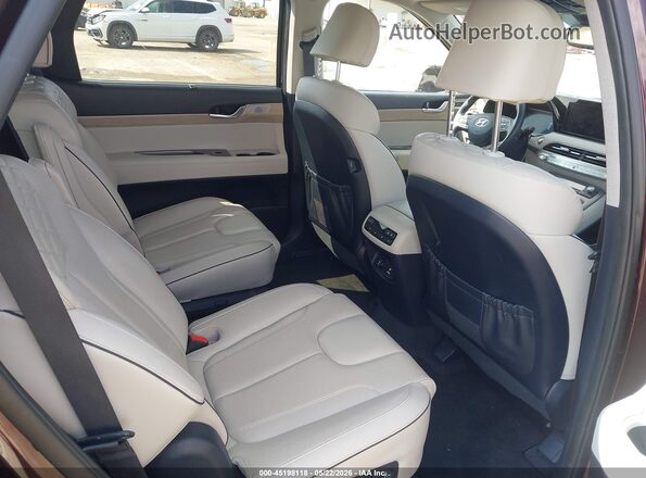 KM8R54HE9MU201356 2021 HYUNDAI PALISADE Maroon Vista de la etiqueta del VIN
