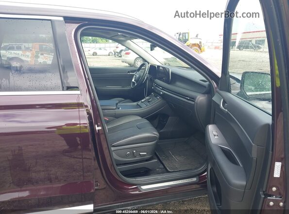 KM8R5DGE7RU770103 2024 HYUNDAI PALISADE Burgundy Widok wnętrza z przodu