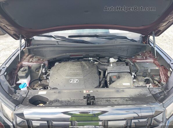 KM8R5DGE7RU770103 2024 HYUNDAI PALISADE Burgundy Widok z tyłu