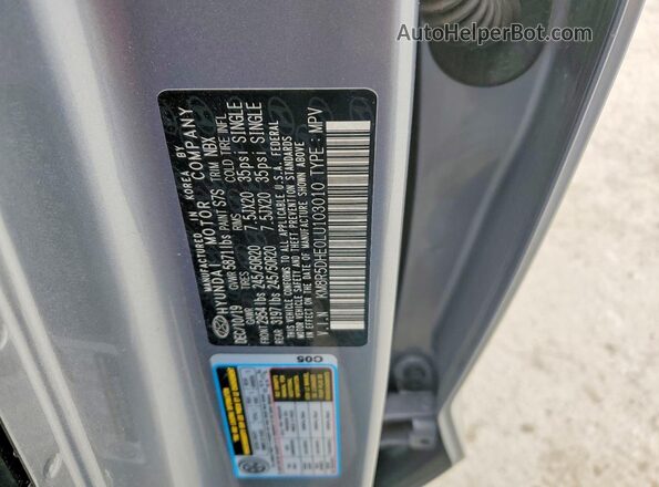 KM8R5DHE0LU103010 2020 HYUNDAI PALISADE Серый 