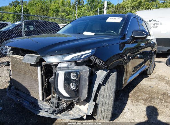 KM8R5DHE0LU172053 2020 HYUNDAI PALISADE Black Առջևի ձախ երեք քառորդ տեսարան