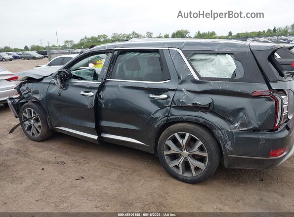 KM8R5DHE0NU425181 2022 HYUNDAI PALISADE Серый Вид задней части салона