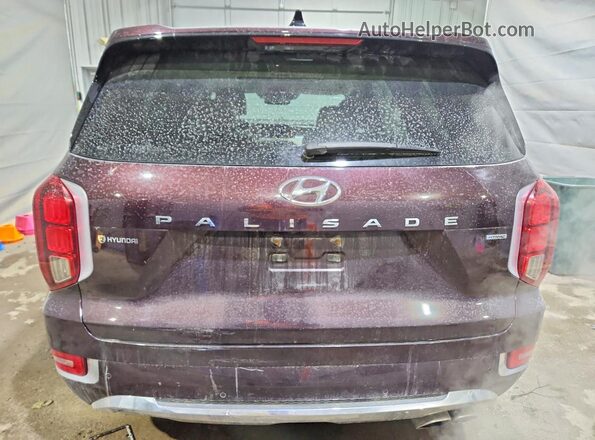 KM8R5DHE1LU148280 2020 HYUNDAI PALISADE Красный Вид сзади
