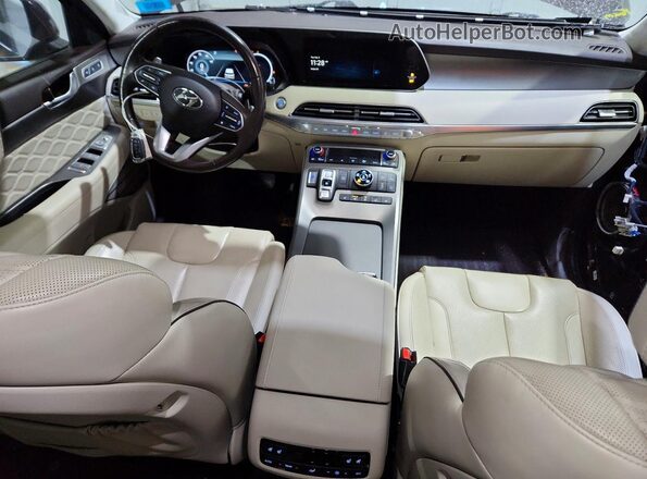 KM8R5DHE1LU148280 2020 HYUNDAI PALISADE Красный Вид панели приборов