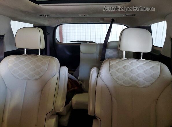 KM8R5DHE3LU080290 2020 HYUNDAI PALISADE Black Rear seats view