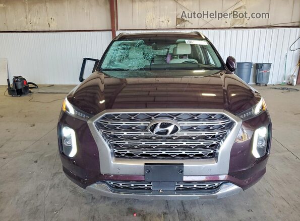 KM8R5DHE3LU080290 2020 HYUNDAI PALISADE Black Front view