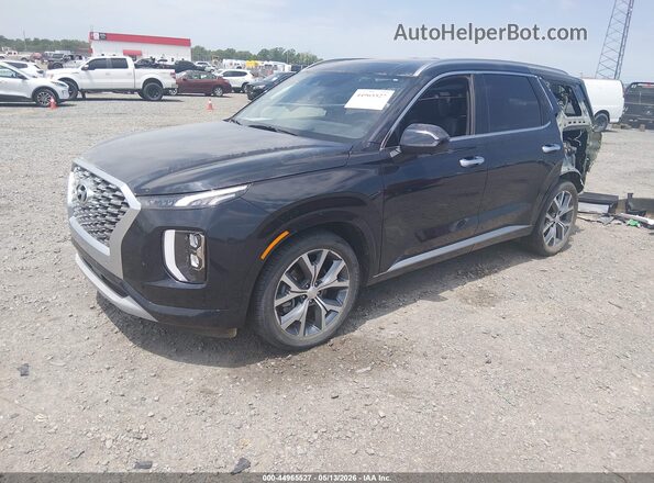 KM8R5DHE3MU176129 2021 HYUNDAI PALISADE Dark Blue Vista tres cuartos delantera izquierda