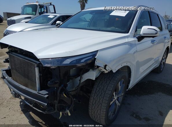 KM8R5DHE4MU277387 2021 HYUNDAI PALISADE White Դիմացի տեսք
