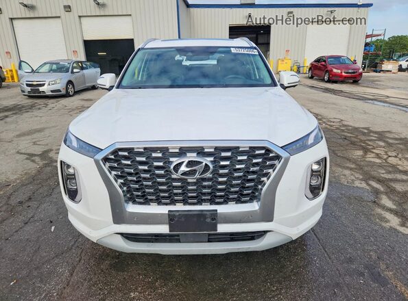 KM8R5DHE9MU194179 2021 HYUNDAI PALISADE White Դիմացի տեսք