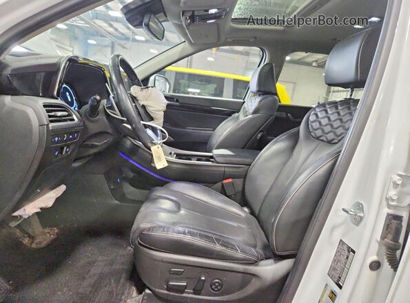 KM8R5DHEXMU201964 2021 HYUNDAI PALISADE Белый Вид салона спереди