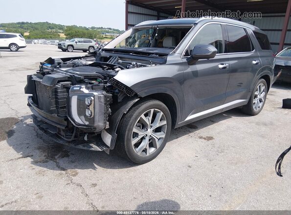 KM8R5DHEXMU238898 2021 HYUNDAI PALISADE Gray Передня ліва чверть
