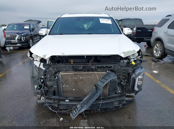 KM8R74HE1MU288003 2021 HYUNDAI PALISADE White Vista interior trasera
