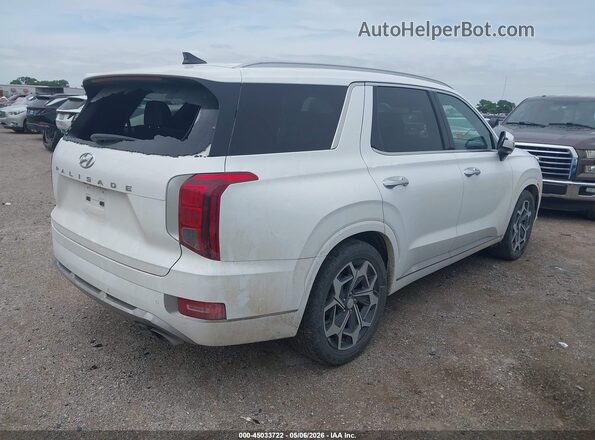 KM8R74HE4NU387478 2022 HYUNDAI PALISADE White Задня права чверть