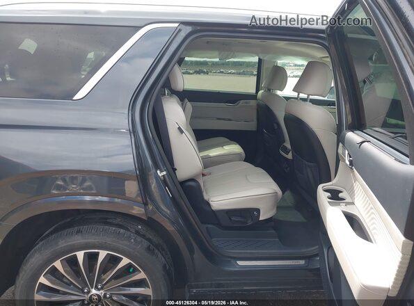 KM8R7DGE7RU666463 2024 HYUNDAI PALISADE Gray Widok naklejki z numerem VIN